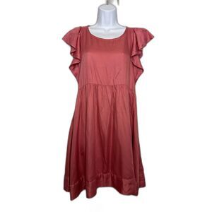 NWT Beyond Words Ruffle Sleeve Mauve Dress Medium